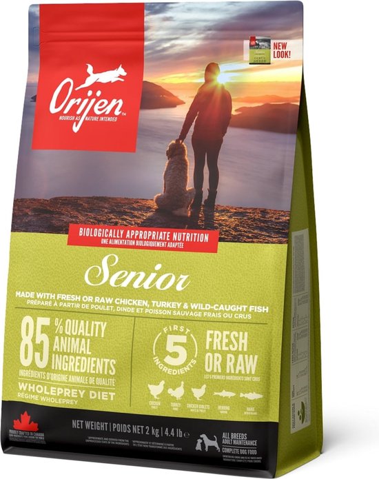 Orijen Whole Prey Senior Dog - Kip & Kalkoen - Hondenvoer - 2 kg