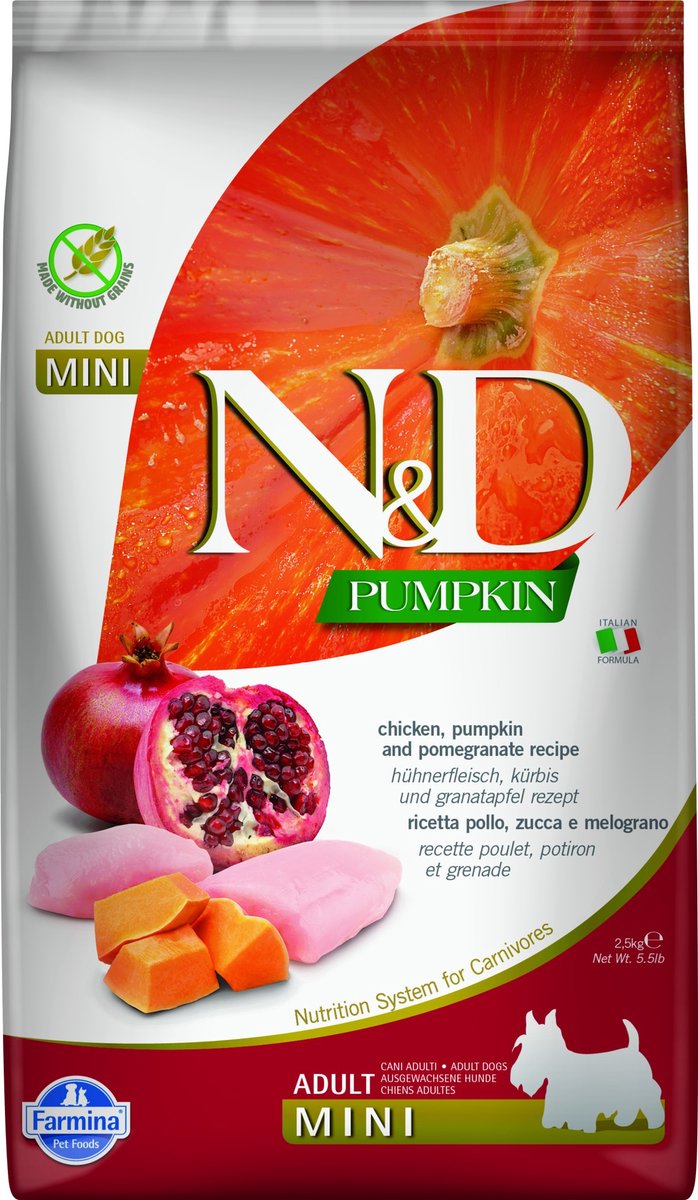 N&D N&D Pumpkin hondenvoeding Kip small breed 2,5 kg