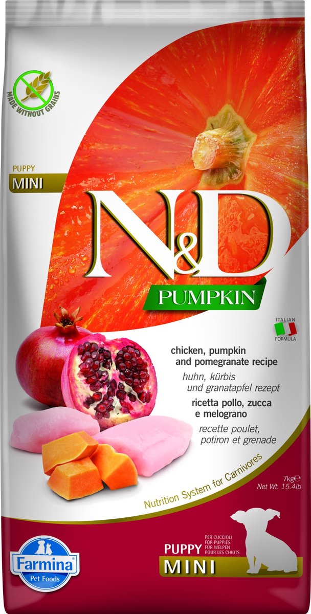 N&D FARMINA N&D Chicken, Pumpkin & Pomegranate Puppy mini - droog hondenvoer - 7 kg