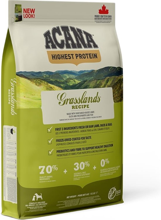 Acana Regionals Grasslands Dog Lam&Eend&Witvis - Hondenvoer - 6 kg