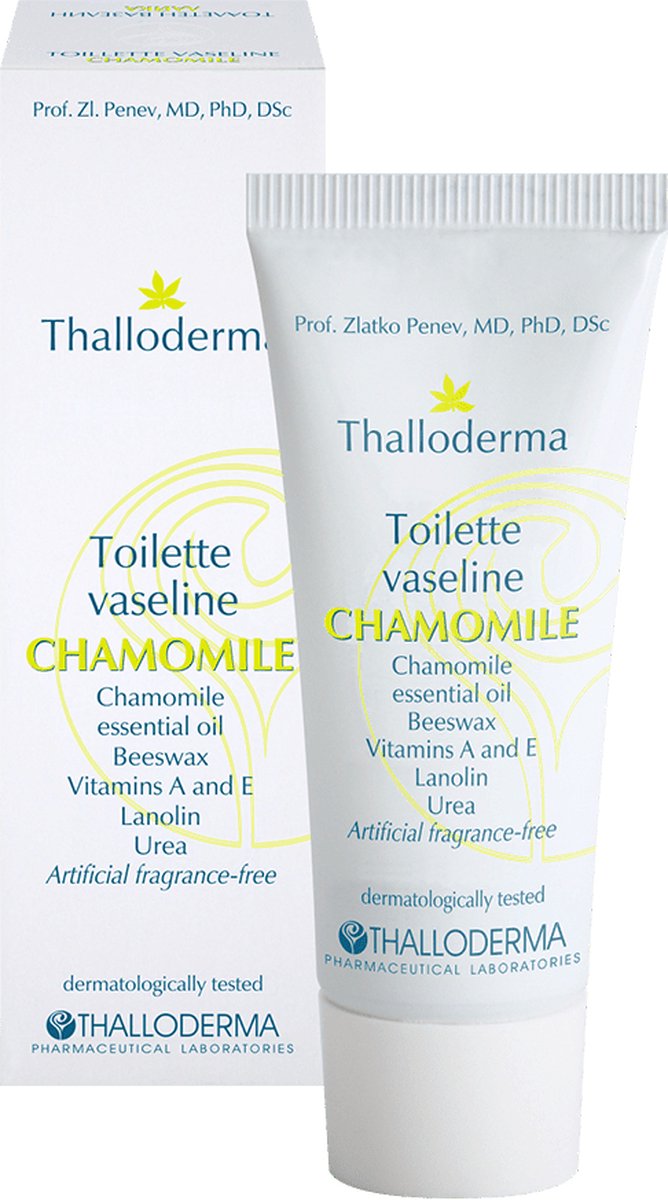 Thalloderma Chamomille vaseline lippen balsem - Kamille etheriische olie - ureum - droog en gekrakte huid 15ml