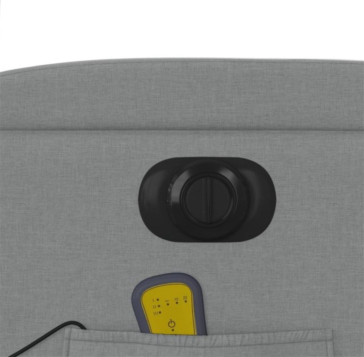 Afbeelding 2 van vidaXL Massagestoel Elektrisch Verstelbaar Lichtgrijs