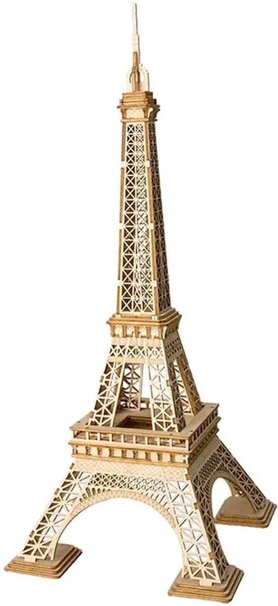 Robotime 3d-puzzel Eiffeltoren 23 Cm Hout Naturel 122-delig
