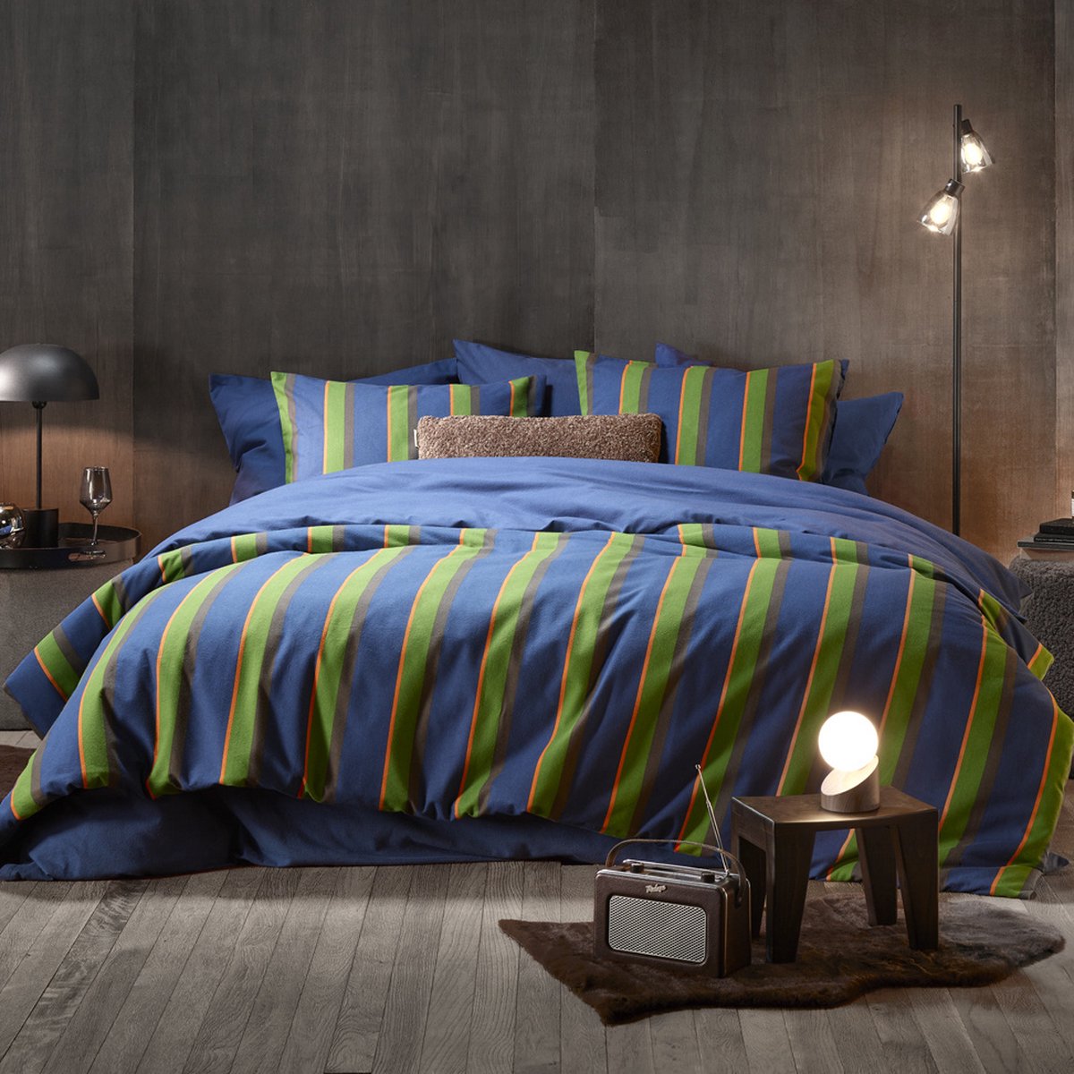 De Witte Lietaer Dekbedovertrek Aran Copa - Lits Jumeaux - 240 x 220 cm - Katoen Flanel Multi