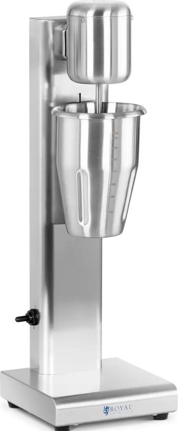 Royal Catering Milkshaker- 1 L - 15.000 rpm - Roestvrij staal