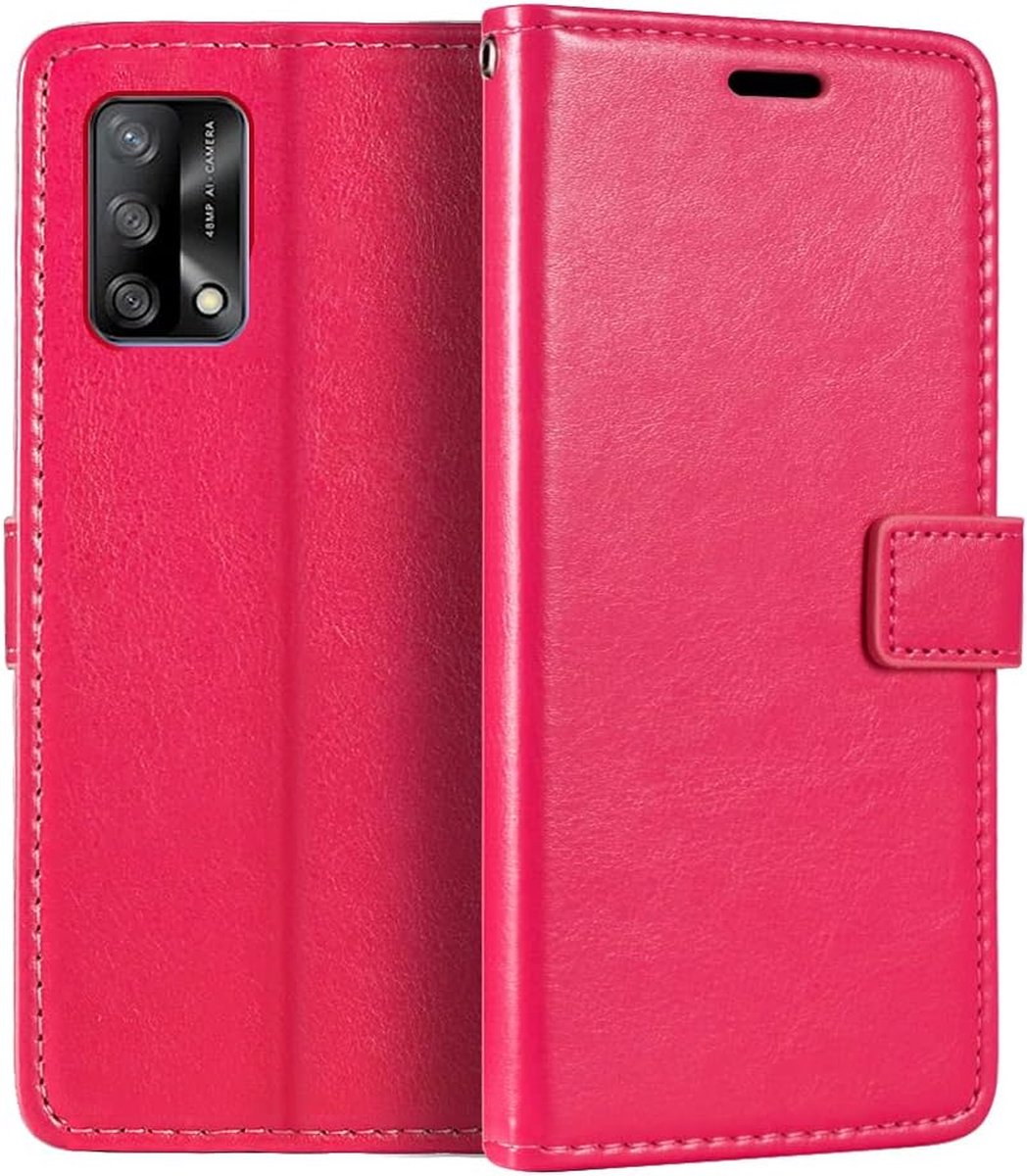 Portemonnee Book Case Hoesje Geschikt voor: Oppo A54 5G & Oppo A74 5G - roze