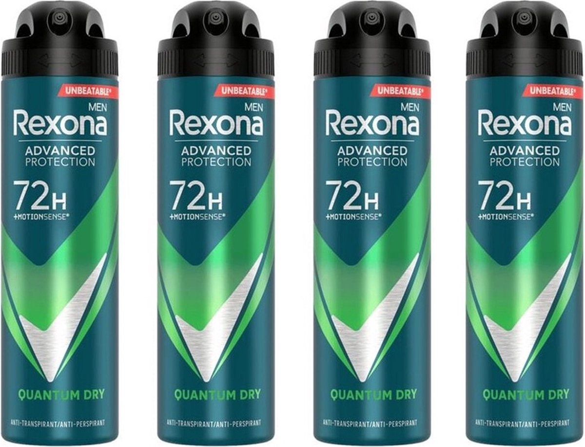 Goedkoopste Rexona Deo Spray - Men Dry Quantum - 4 x 150 ml