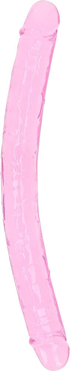 REALROCK - 13 inch - double dong - ribbels - realistisch - roze