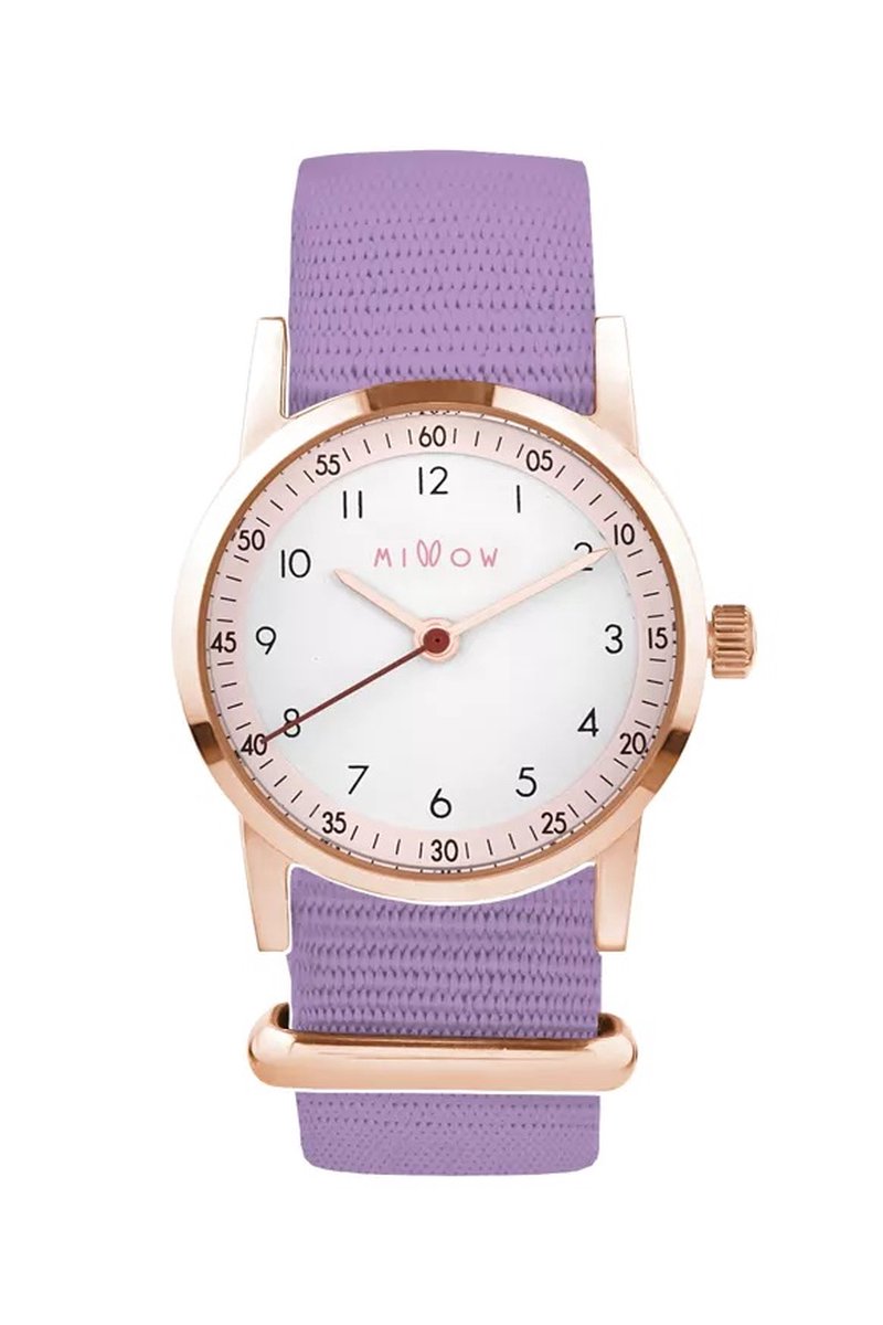 Millow - Blossom Violet - kinderhorloge meisje - kinder horloge - meisjes horloge - Design - tiener horloge meisje