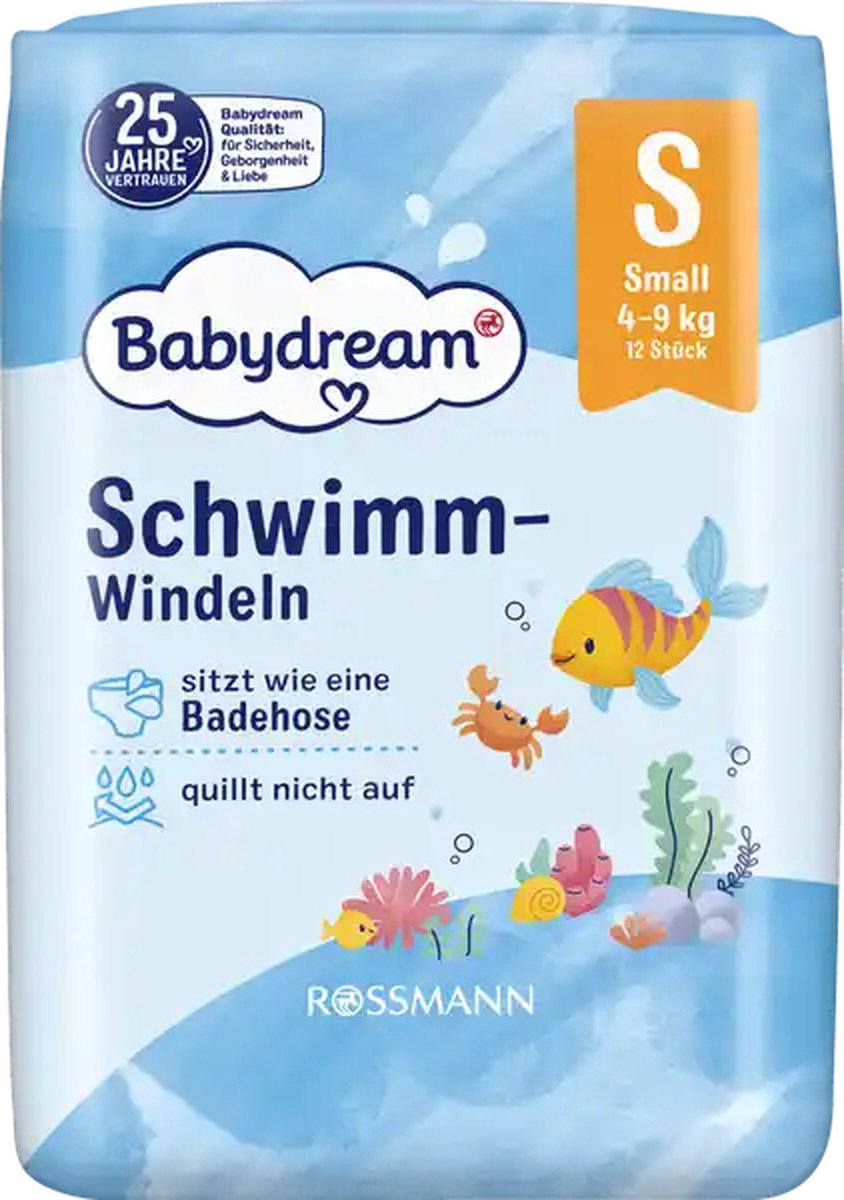 Goedkoopste Babydream zwemluiers S 4-9kg | 12stuks