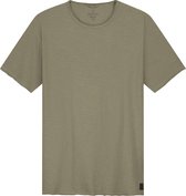 Dstrezzed - Mc Queen T-shirt Melange Bruin Groen - Heren - Maat XXL - Modern-fit