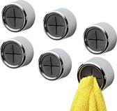 Porte-serviettes autocollant - Crochets à serviettes peu encombrants pour Essuies de vaisselle - Installation facile - Forte adhérence - Accessoire de cuisine multifonctionnel