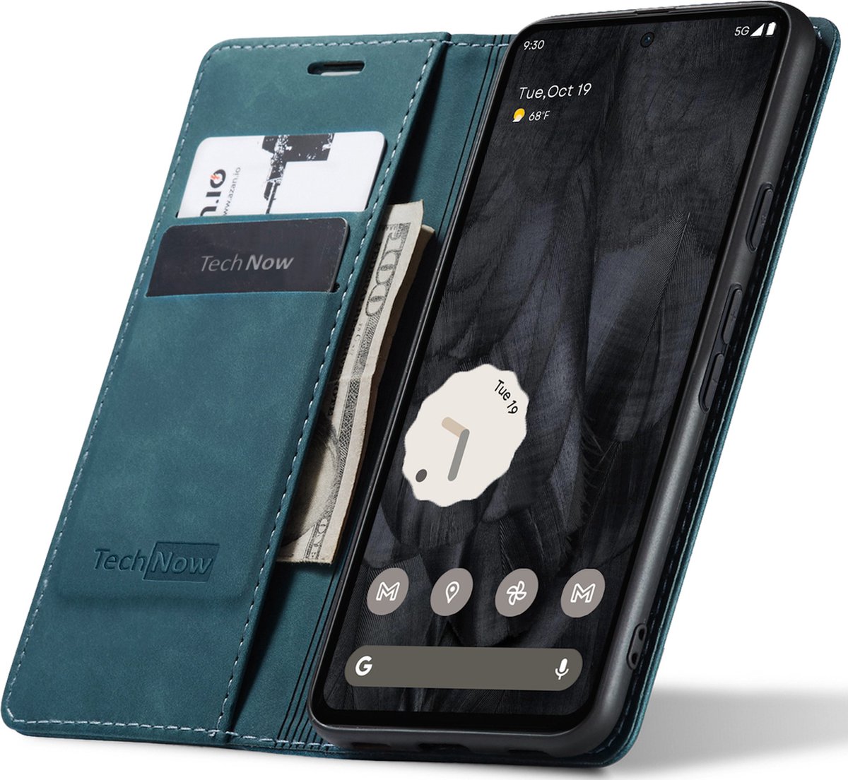 Hoesje geschikt voor Google Pixel 8 Pro - Book Case Leer Slimline Blauw
