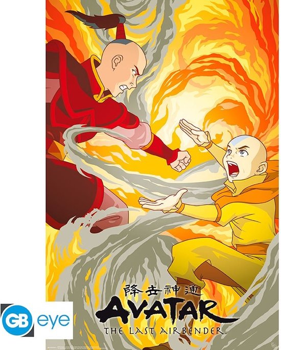Poster Avatar Aang vs Zuko 61x91,5cm