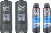 Dove Men + Care Cool Fresh SET - Douchegel + Deo Spray - 2 + 2