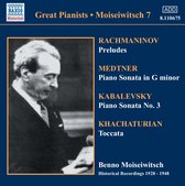 Benno Moiseiwitsch - Preludes / Piano Sonata / Toccata (CD)
