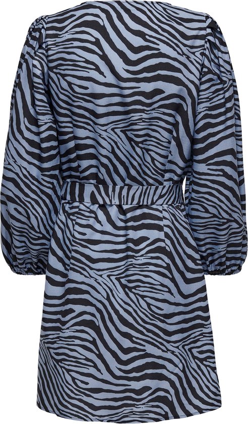 Onljenni 7/8 Wrap Dress Wvn 15232714 Cachemire Blue/noir Zebra