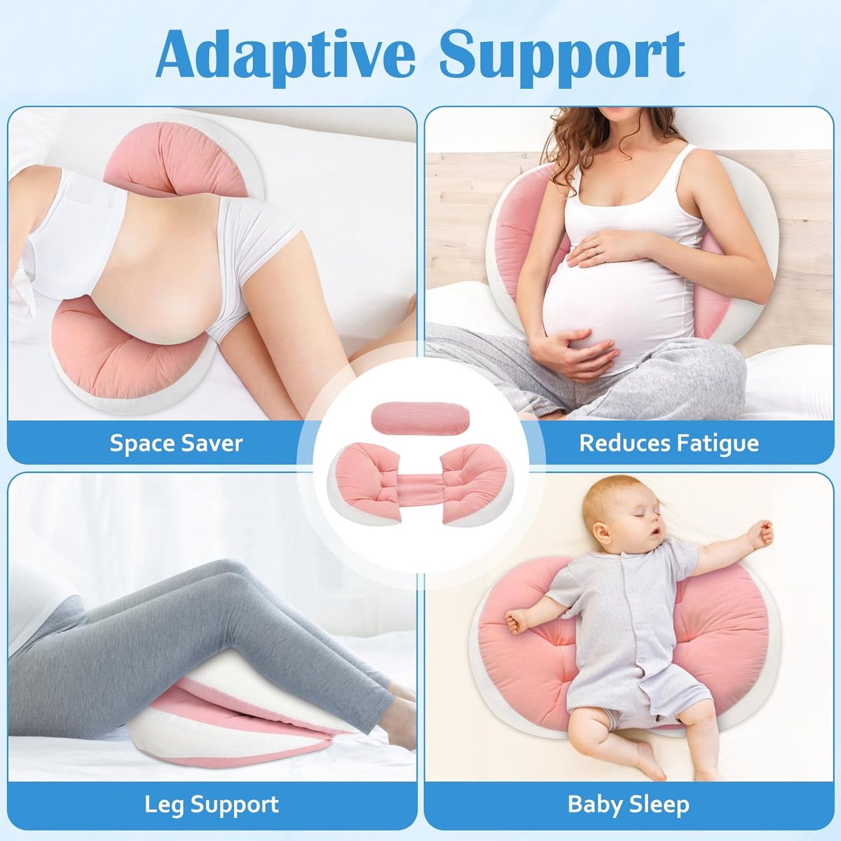 Goedkoopste Borstvoedingskussen,zijslaapkussen, Katoen - zwangerschapskussen, ondersteuningskussen