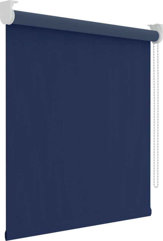 Rolgordijn Easy Texture - Verduisterend - Blauw - 90 x 190