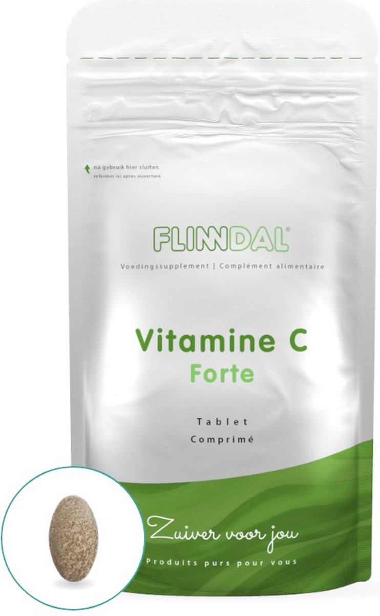 Goedkoopste Flinndal Vitamine C Forte Tabletten - Voor de Weerstand - 30 Tabletten