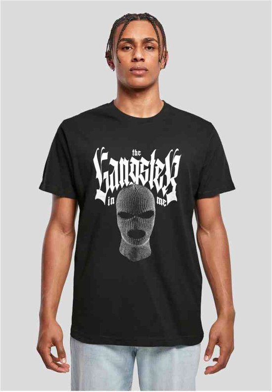 Mister Tee - The Gangster In Me Heren T-shirt - L - Zwart