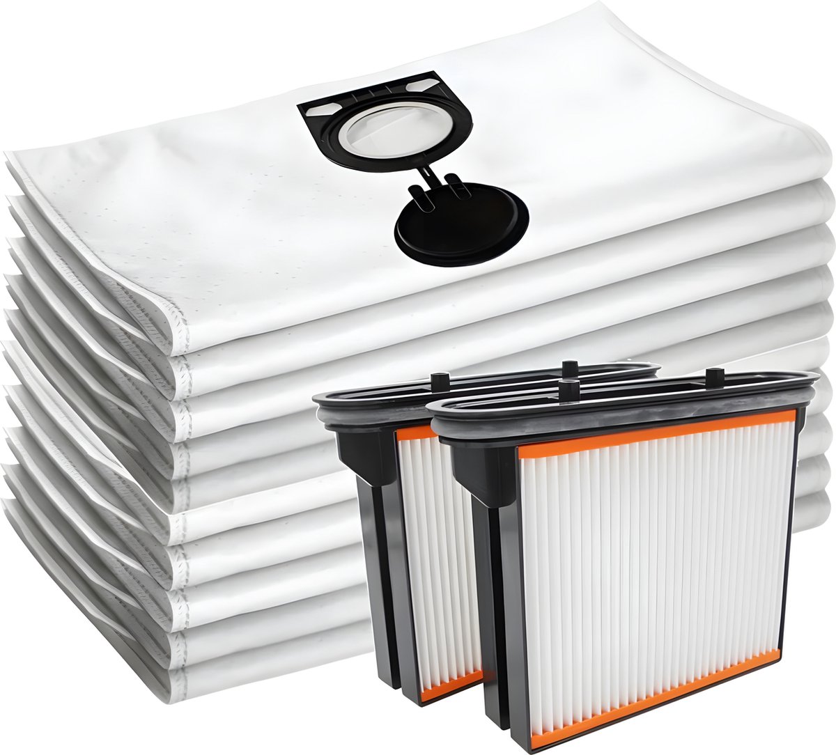 10x Stofzuigerzakken & 2x filter geschikt voor Starmix FBV25 FBV35 / Bosch GAS 25, Hitachi, Metabo