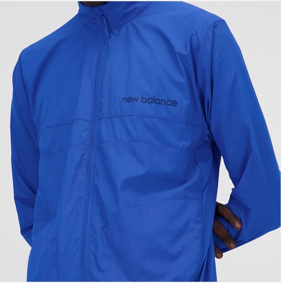 New Balance Jacket Blauw Maat: L