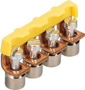 Verbindingsbrug 4-polig - geïsoleerd - 10mm² - Schroef - 32A 230V - Per 1 stuk(s)