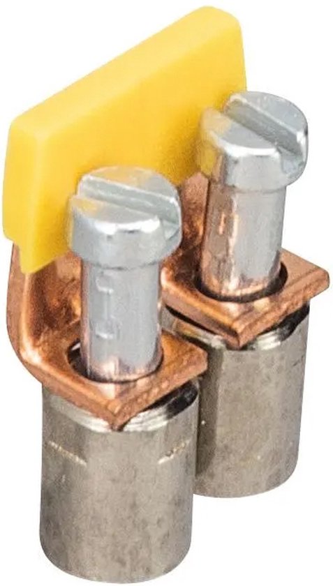 Pont de connexion 2 pôles - isolé - 6mm² - A vis - 32A 230V - Par 1 pièce(s)