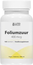 Luto Supplements - Foliumzuur - 400 mcg Foliumzuur per tablet - Zwangerschap & Immuunsysteem* - vegan - 100 tabletten