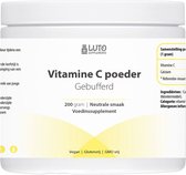 Luto Supplement - Vitamine C gebufferd poeder - 200 g - 873 mg per dosering - pH neutraal & zeer goed te verdragen - Veganistisch