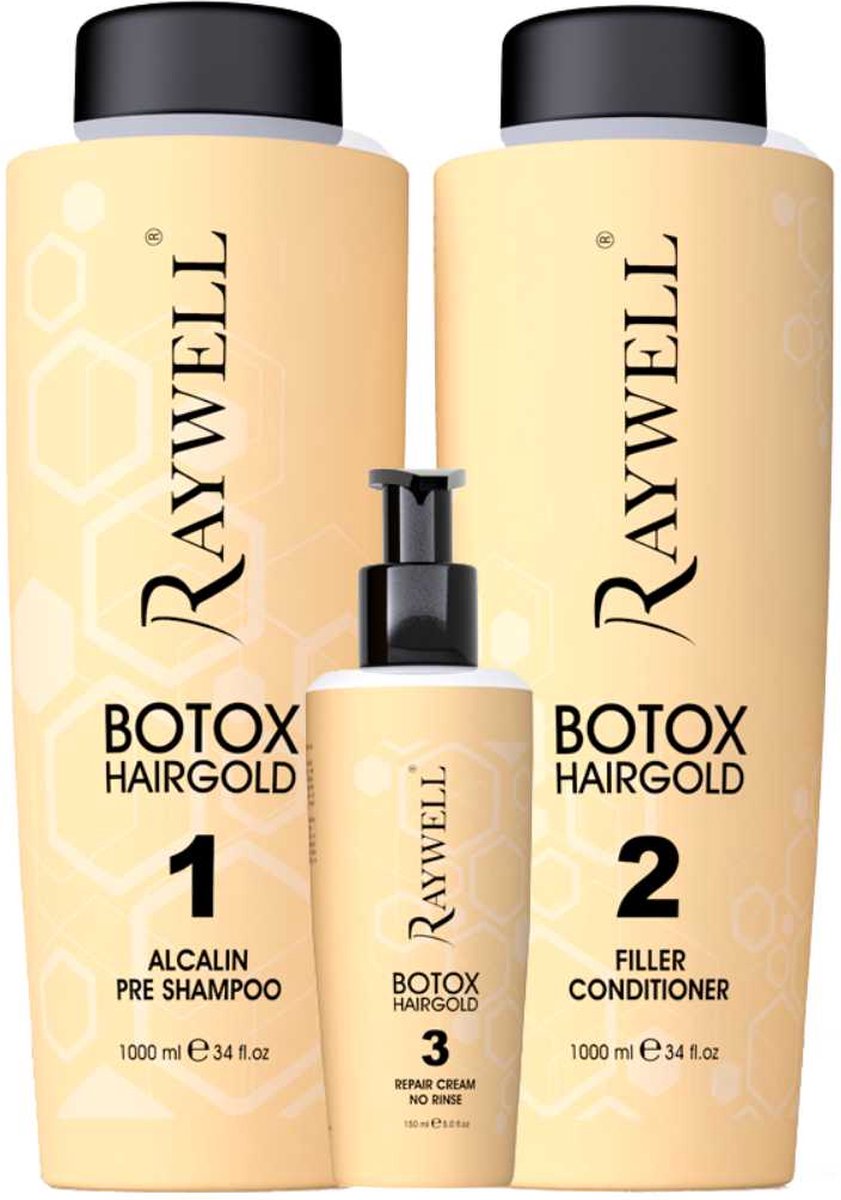 Raywell boto hairgold - treatment set - 2x1000ml 1x150ml
