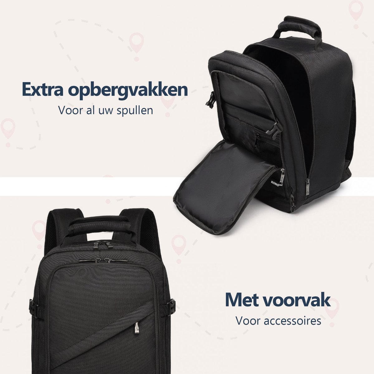 Bagage Cabine 45X36X20 Easyjet Tui Airways Sac De Voyage Pliable Avion