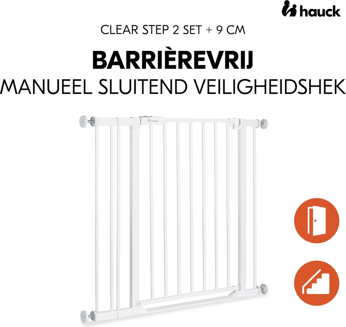 Hauck Clear Step Set 2 Traphekje met 9 cm verlengstuk - 84 t/m 89 cm - Wit – foto 4