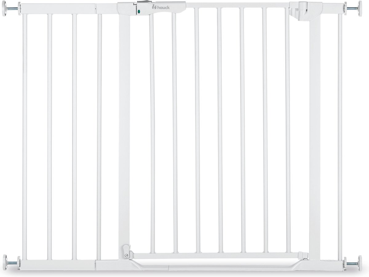 Bol.com Hauck Clear Step Autoclose 2 Traphekje met 9 cm verlengstuk - 96 t/m 101 cm - Wit aanbieding