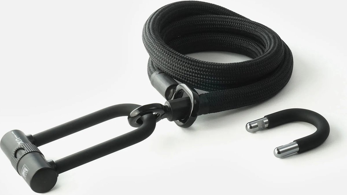 Tex-lock Eyelet U/X-lock slot 160 cm - textielkabel - zilver