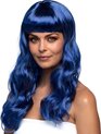 Boland - Pruik Chique blauw Blauw - Golvend - Lang - Vrouwen - - Glitter and Glamour