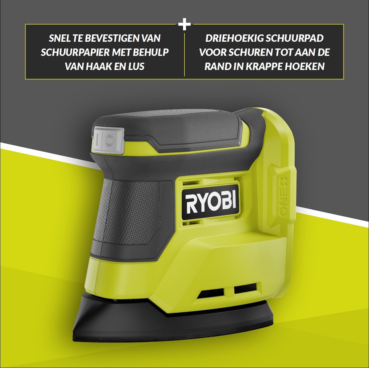 Ryobi RPS18-0 One+ 18V Li-ion Accu Palmschuurmachine body - 100x140mm – foto 2