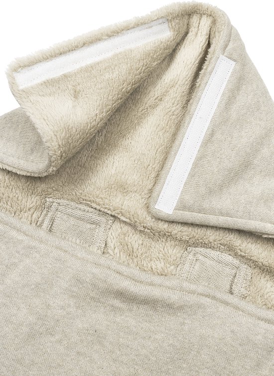 Meyco Baby Knit Basic voetenzak - sand melange - 40x82cm van Meyco — afbeelding 3