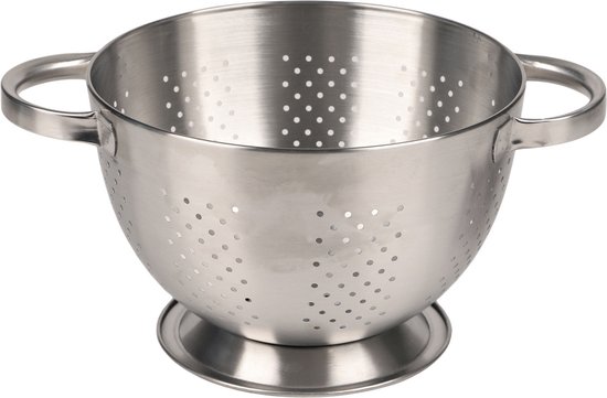 Urban Living Passoire de Cuisine - argent - acier inoxydable - D22 cm x H24 cm - passoire de cuisine - accessoires de cuisine