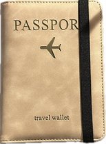 Protège-passeport avec blocage du signal RFID - Marron Kaki