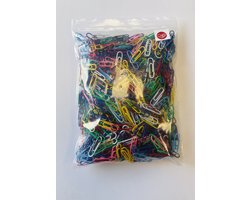 LPC | paperclips gekleurd | 1000 stuks | 30 mm | assorti | geplastificeerd