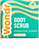 WONDR Scrub bar - Energizing Ginger - Gevoelige tot normale huid - Hydraterend - Verkwikkend - Zeepvrij - 110g