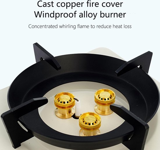 SMH LINE® Luxe Camping kooktoestel - 3500W - Incl. 4x Gasflessen en koffer - Kooktoestel op Gas van SMH LINE® — afbeelding 3