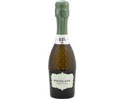 Pizzolato Alcoholvrije Prosecco (200ml) - Biologische Italiaanse Wijn - Bubbel - Duurzaam - Fris & Toegankelijk