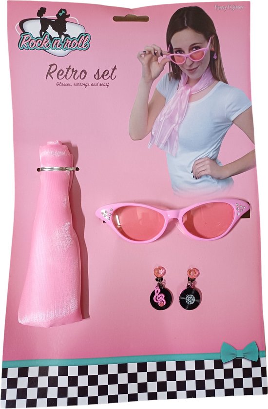Verkleed Retro set - Rose - feest - carnaval