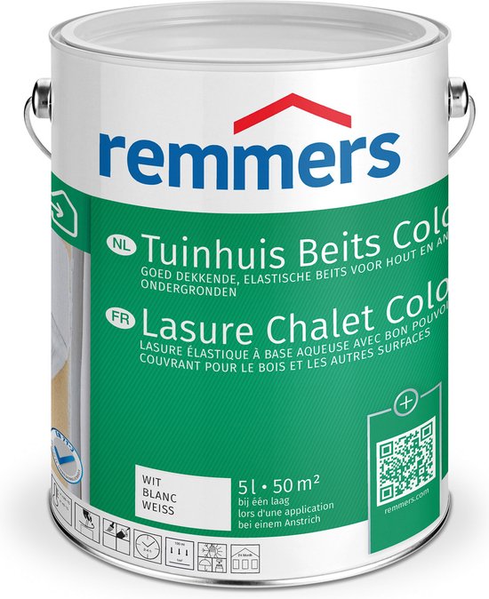 Remmers Tuinhuis Beits Color 5L Wit