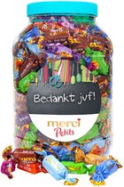 merci Petits chocolade cadeau voor juf (design 2) - 1400g