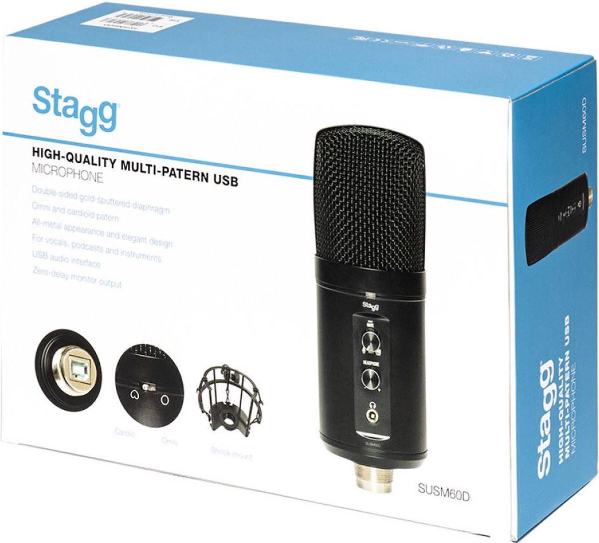 Stagg SUSM60D - USB Studio condensator microfoon