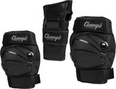Champz skate protection set 6 pièces noir noir